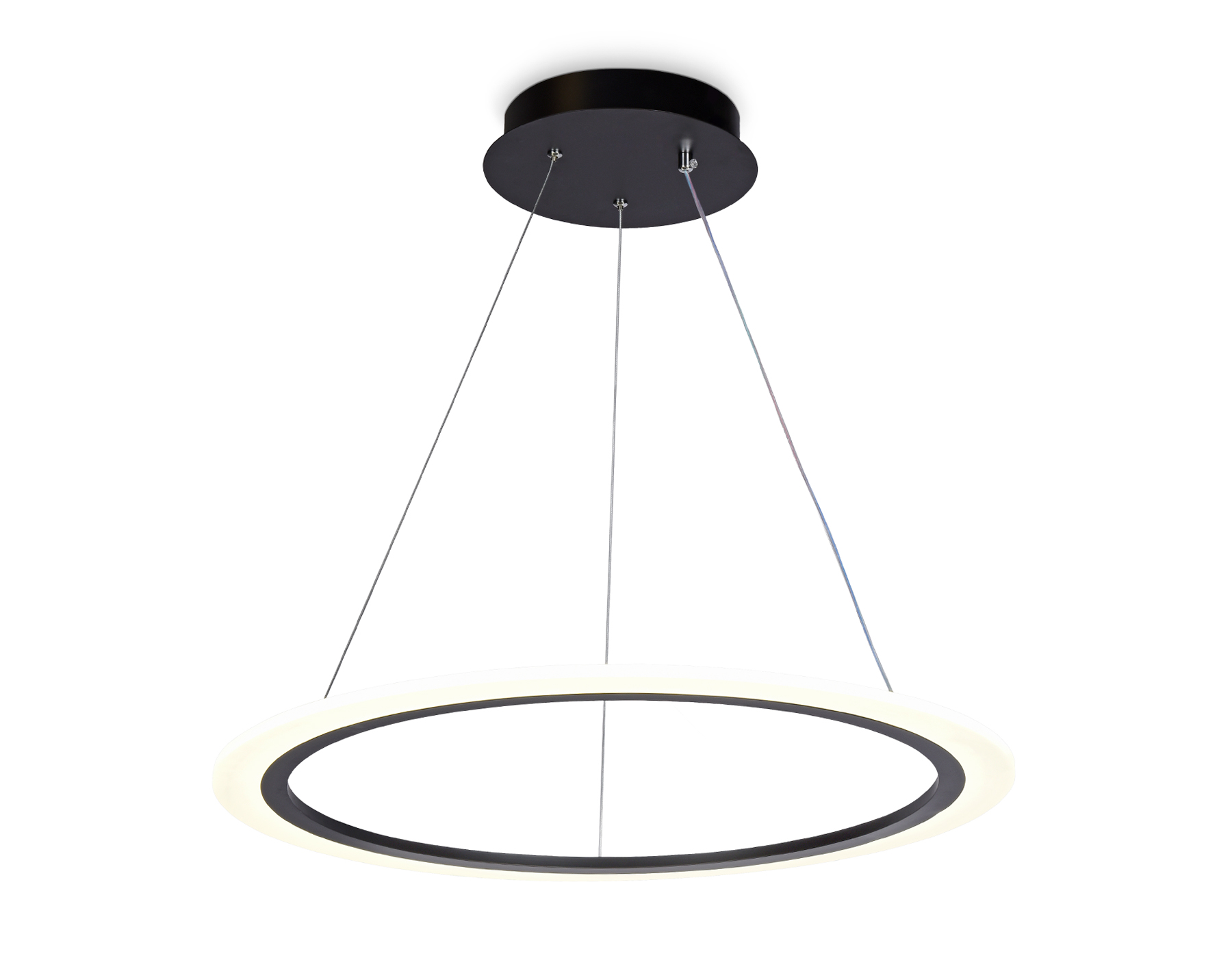 Светильник Ambrella FA4343 BK черный 48W 3000K/4200K/6400K D580*540 (ПДУ РАДИО 2.4G)