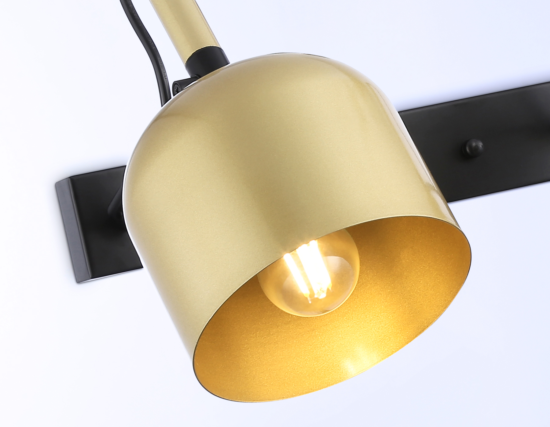 Спот настенно-потолочный AMBRELLA TR97106/2 GD/BK золото/черный E27*2 max 40W D130*223*273