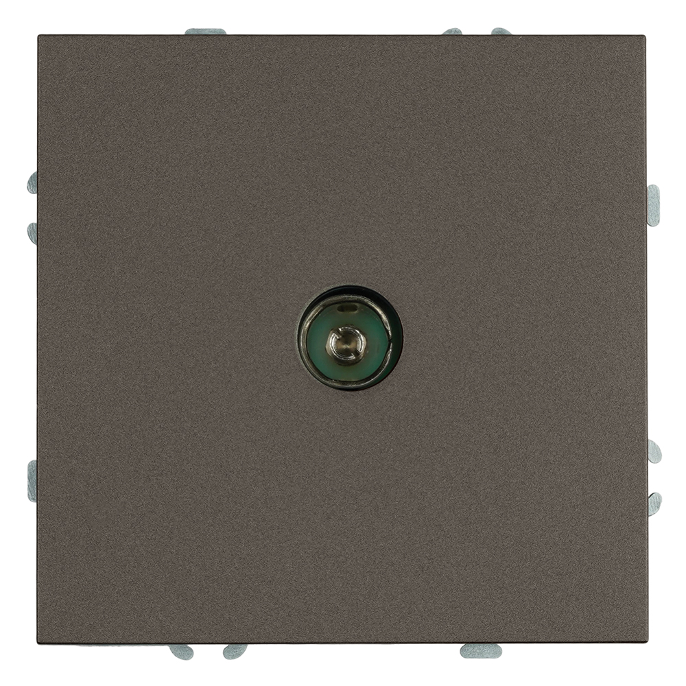 Розетка телевизионная 1-местная (механизм), 75 Ом, 5-862МГц, серия Эмили, RST00-5108-09, антрацит