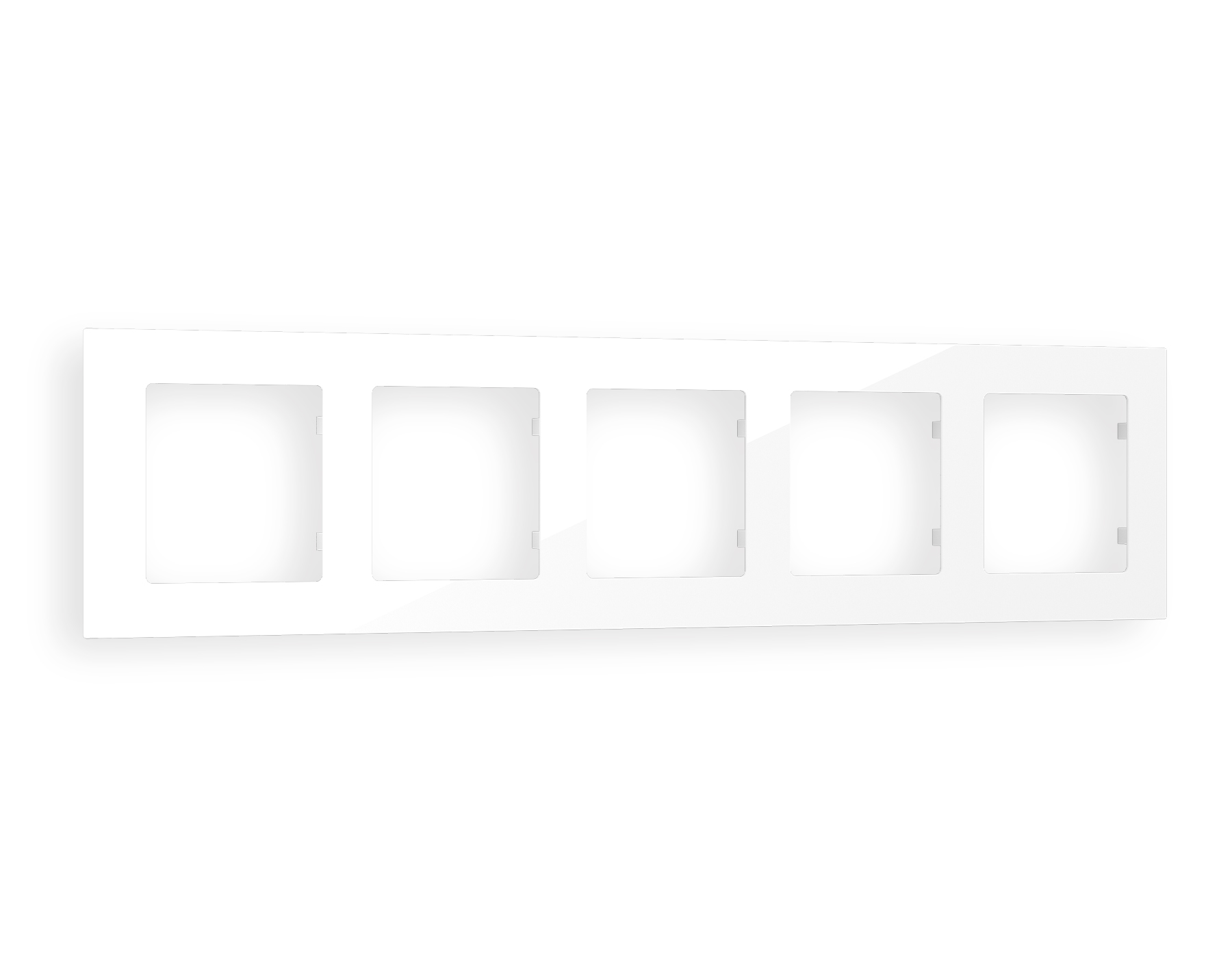 AF220105 Рамка ALFA Techno (Белый глянец) 5-ая