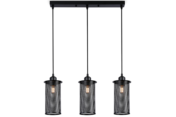 Светильник подвесной в стиле лофт Ambrella TR8164/3 BK черный E27*3 max 40W 580*102*1060