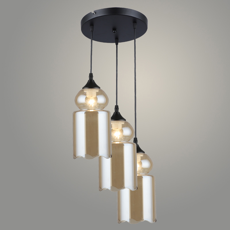 Подвес N4819/3HQ BK+AM черный 3х40W E27 d300 h800