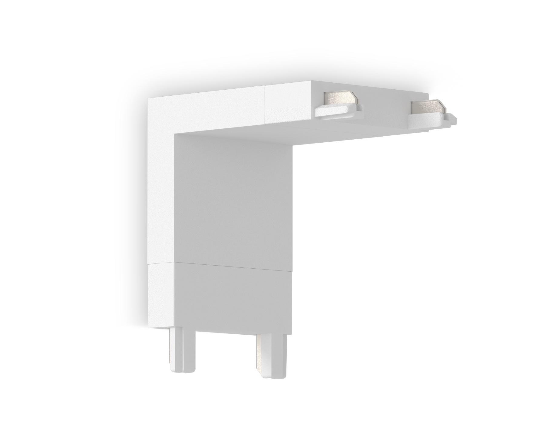 Коннектор угловой внутренний для накладного шинопровода Magnetic US GV1103 WH белый 48V 26*26*26