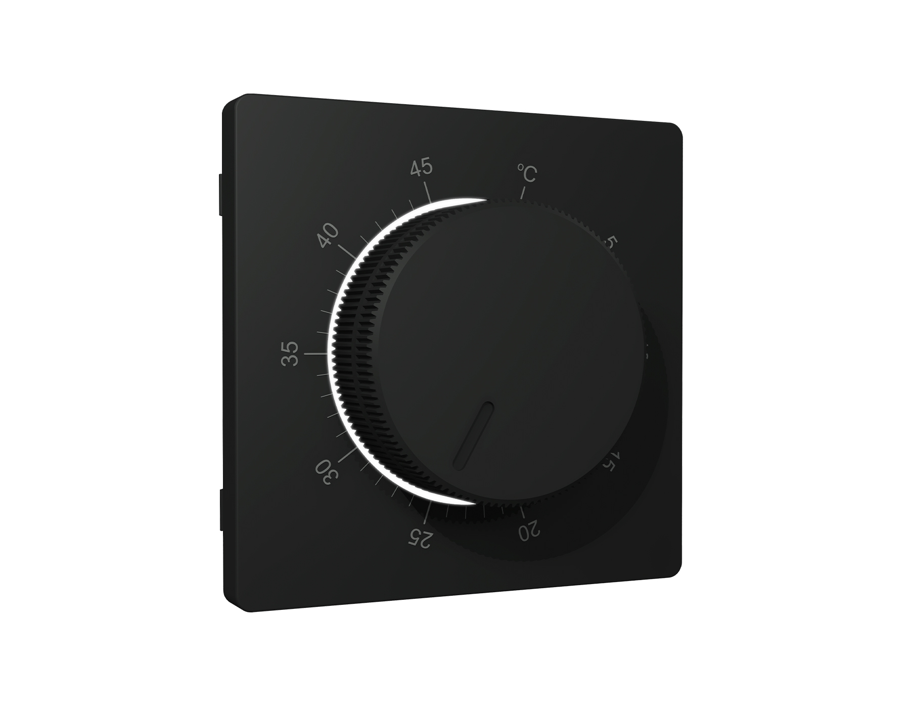 AP8057 Лицевая панель ALFA (Черный матовый) для терморегулятора теплого пола QUANT