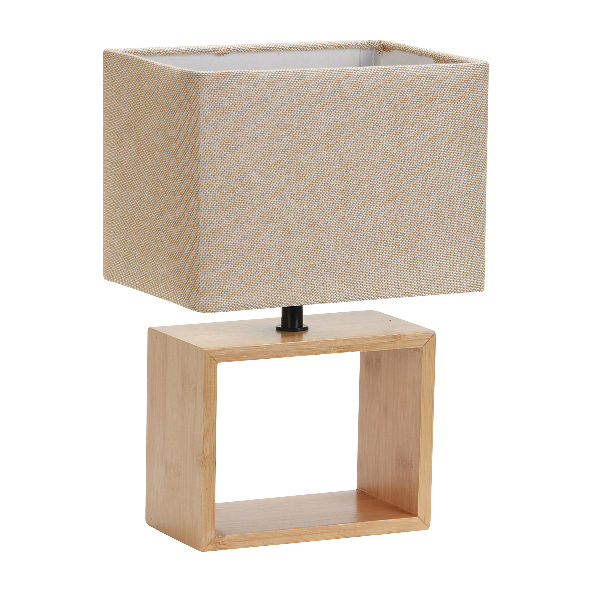 Светильник настольный UNIEL UML-B401 E27 LIGHT GREY/WOOD 40W. Механический выключатель. Светло-серый