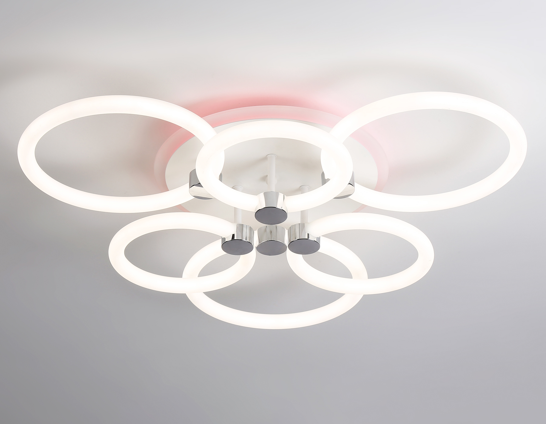 Светильник Ambrella FA3844/3+3 WH белый 102W 3000K-6400K+RGB D670*115 (ПДУ РАДИО 2.4G)
