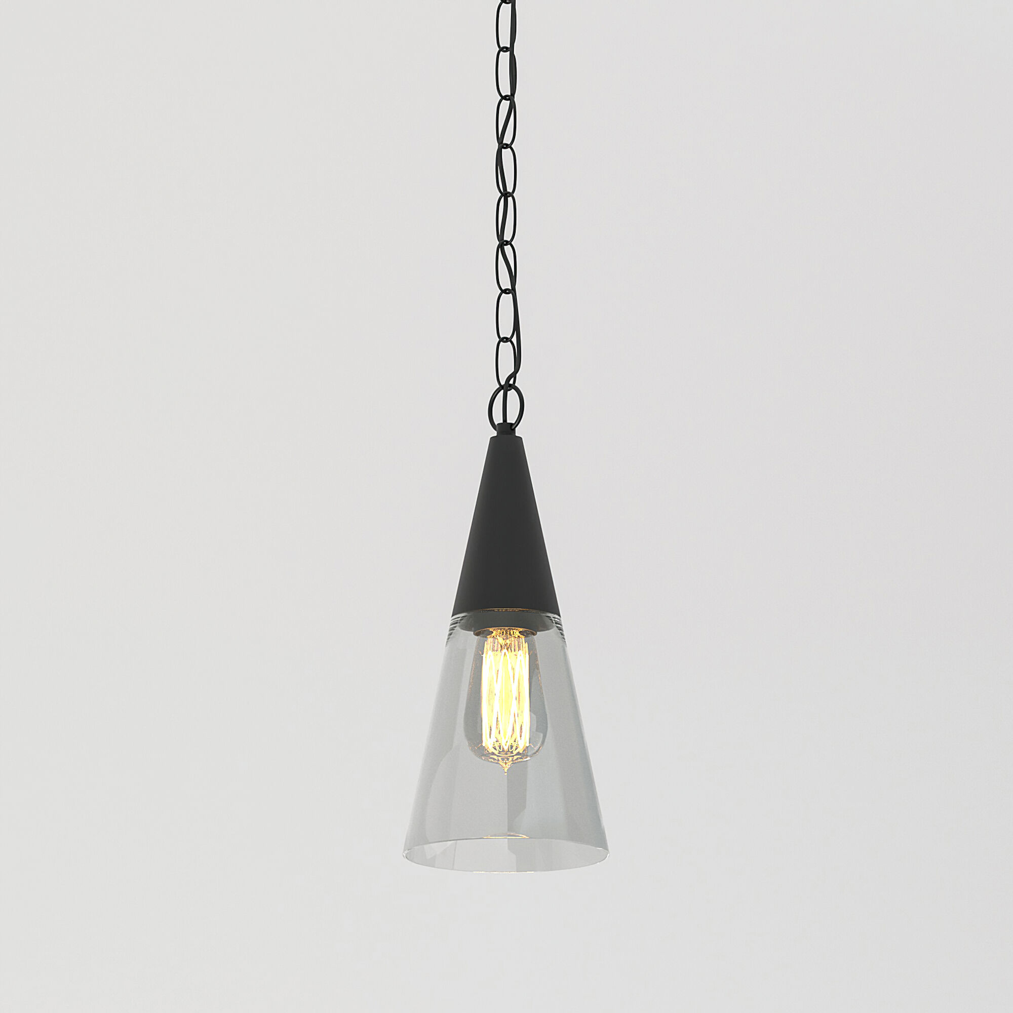 Светильник садово-парковый со стеклянным плафоном Vesto 35171/H черный