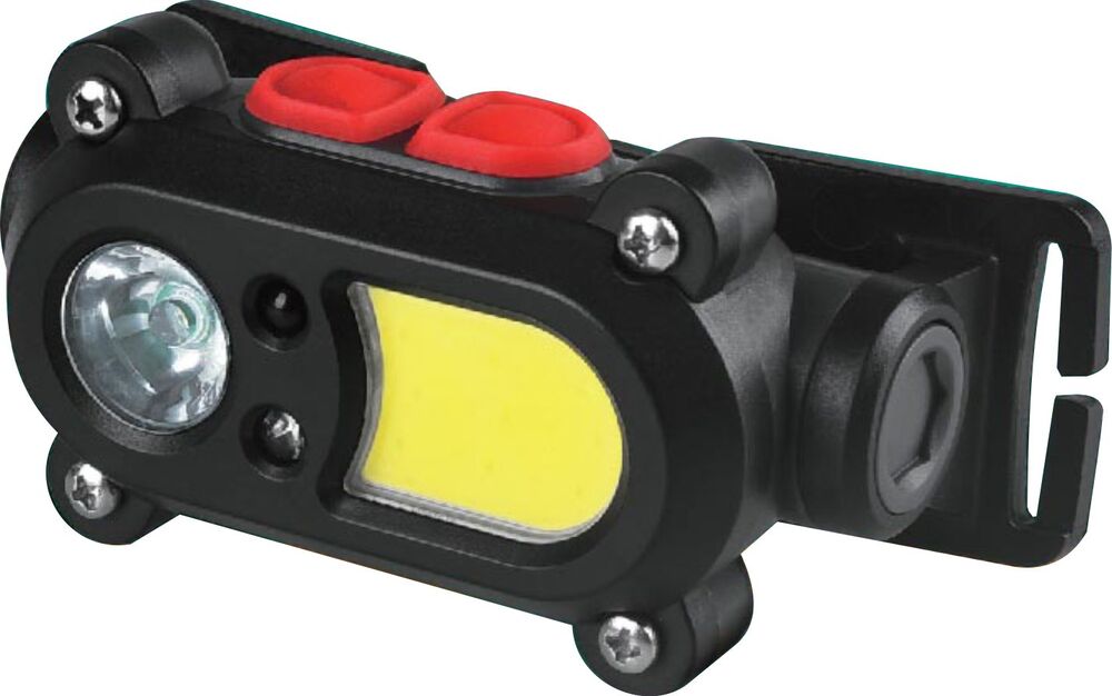 Фонарь CAMELION LED53418 налоб. акк. 3,7В, карбон, 2 LED, 3 Ватт, 15 реж., сенсор, Micro-USB, бокс