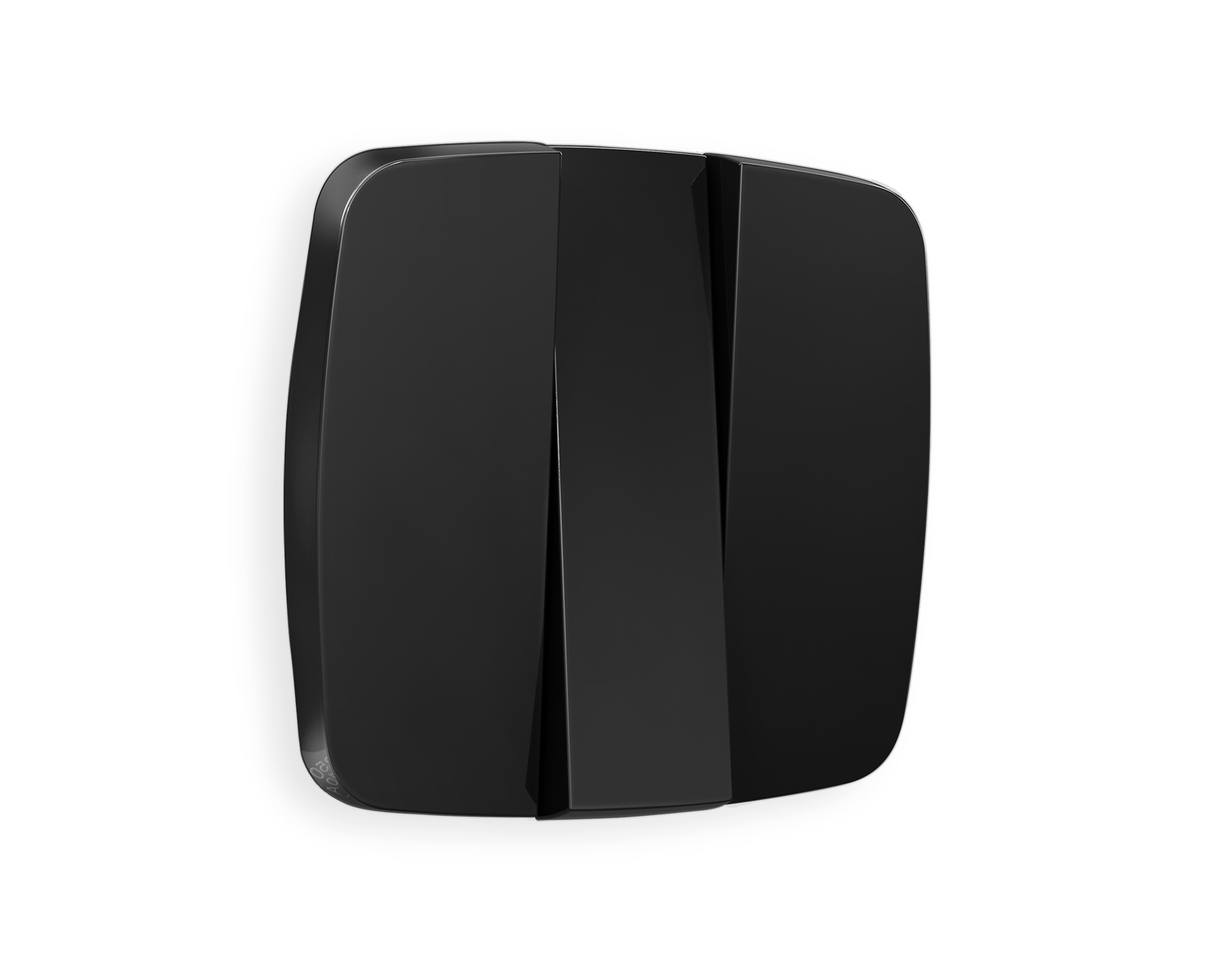 OP8050 Лицевая панель OMEGA (Черный матовый) для 3-клавишных выключателей QUANT