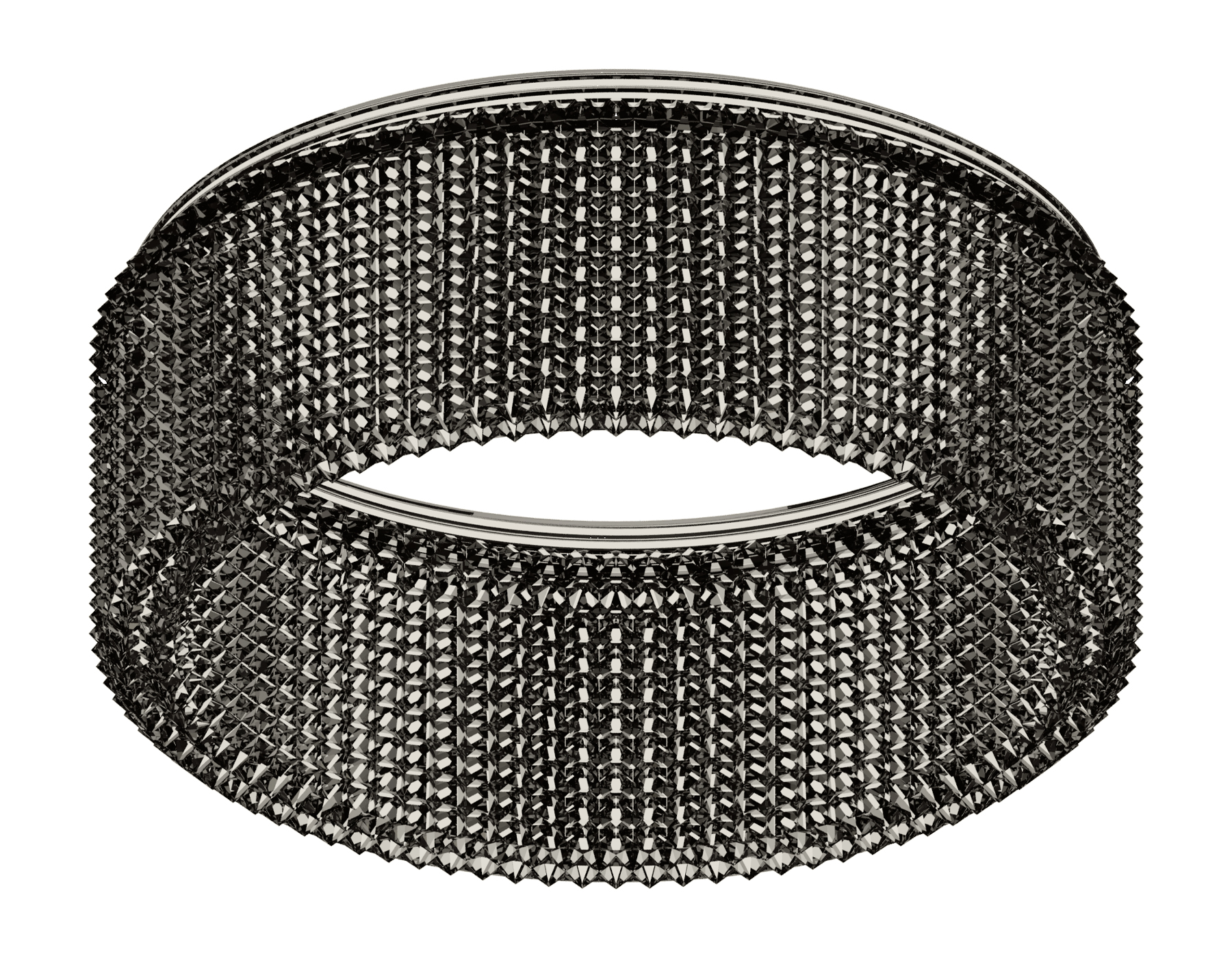 Насадка передняя D85 N8484 BK тонированный D85*H35mm Out30mm GX53