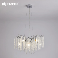 Люстра ROXANA 65 E14х8 R-600x1200-CHROME/CRYSTAL-220-IP20