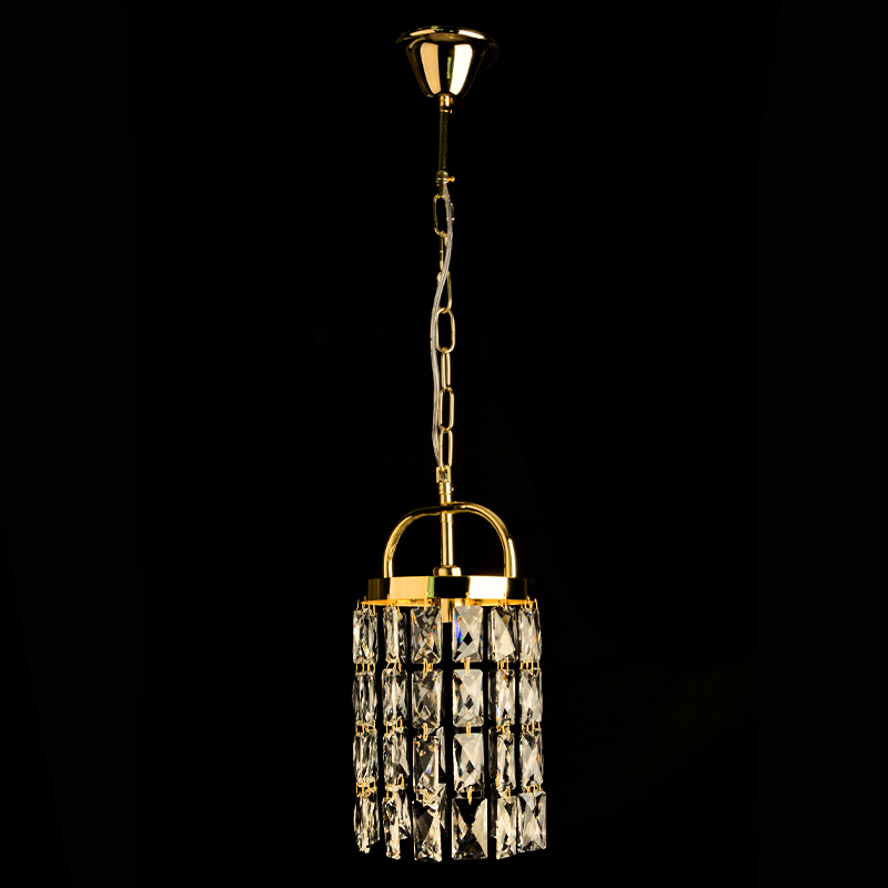 Подвес 8420/1/160 B GD золото/хрусталь 1x40W E14 d160 h700, 24