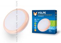 Светильник светодиодный VOLPE ULI-Q101 18W/NW WHITE/PINK накладной