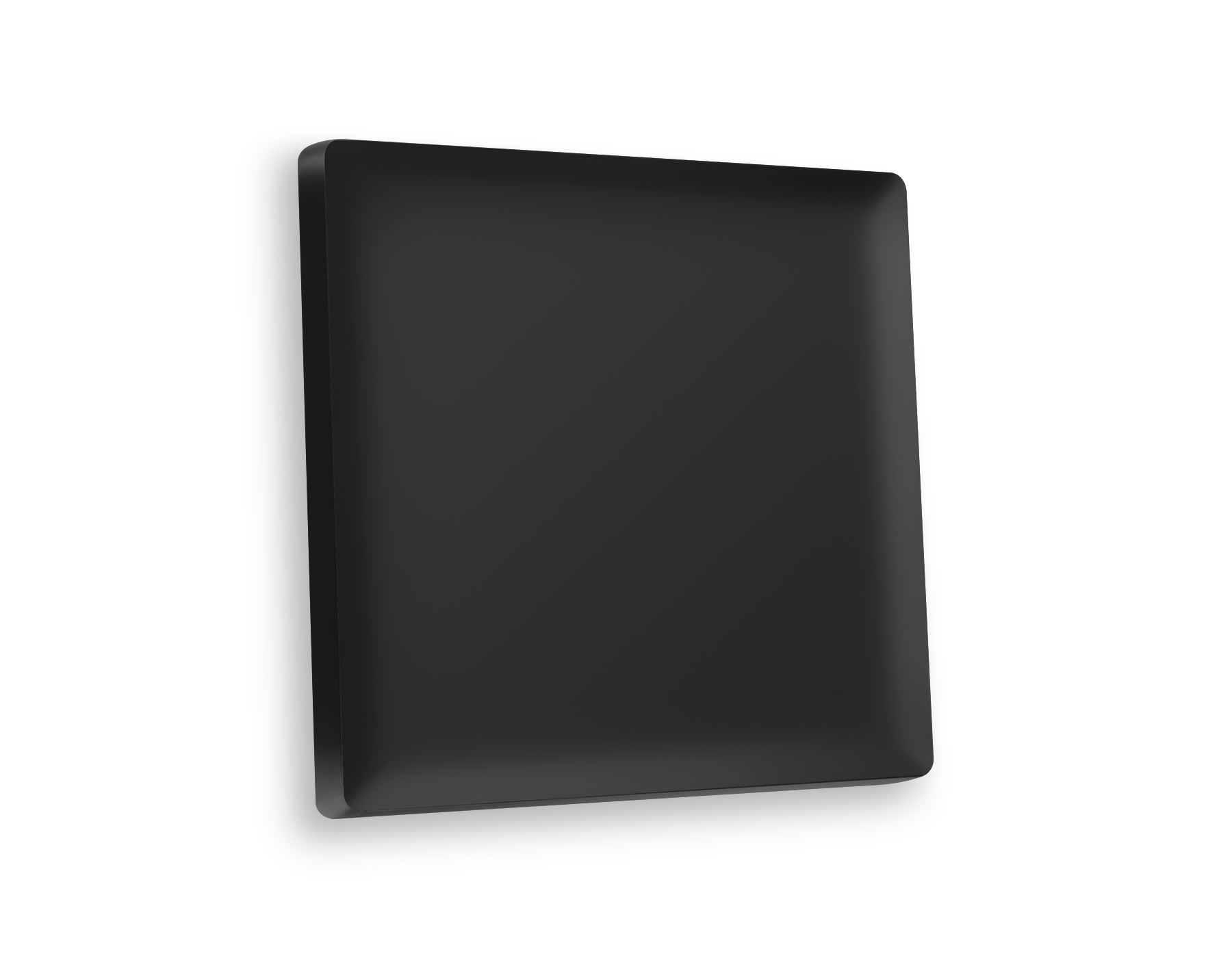 AP8010 Лицевая панель ALFA (Черный матовый) для 1-кл выключателей QUANT