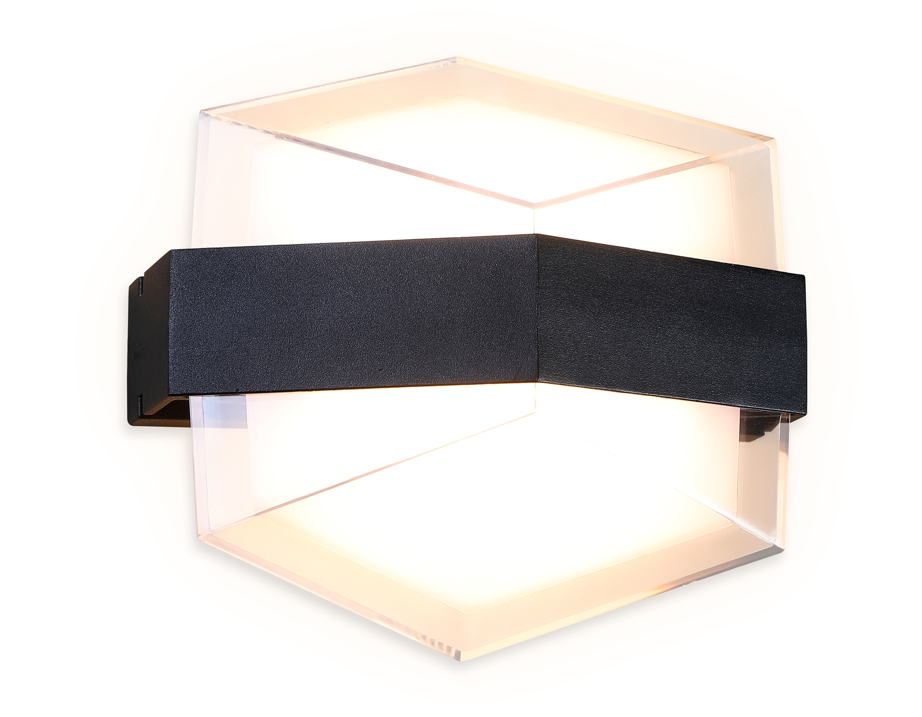 Светильник настенный Ambrella FW300 SBK черный песок LED 3000К 10W 185*170*100