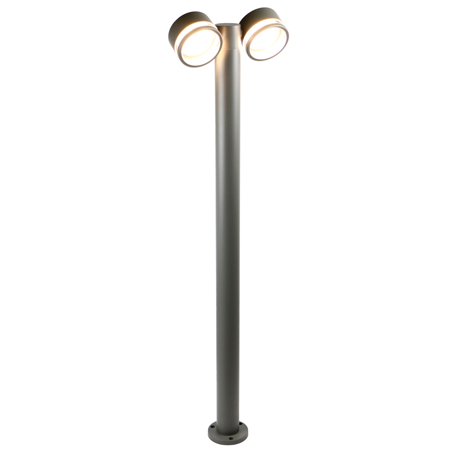 Садово-парковый светильник General GPF-2GX53-M-IP65 Графит Высокий с боковым рассеивателем Иллюмакс