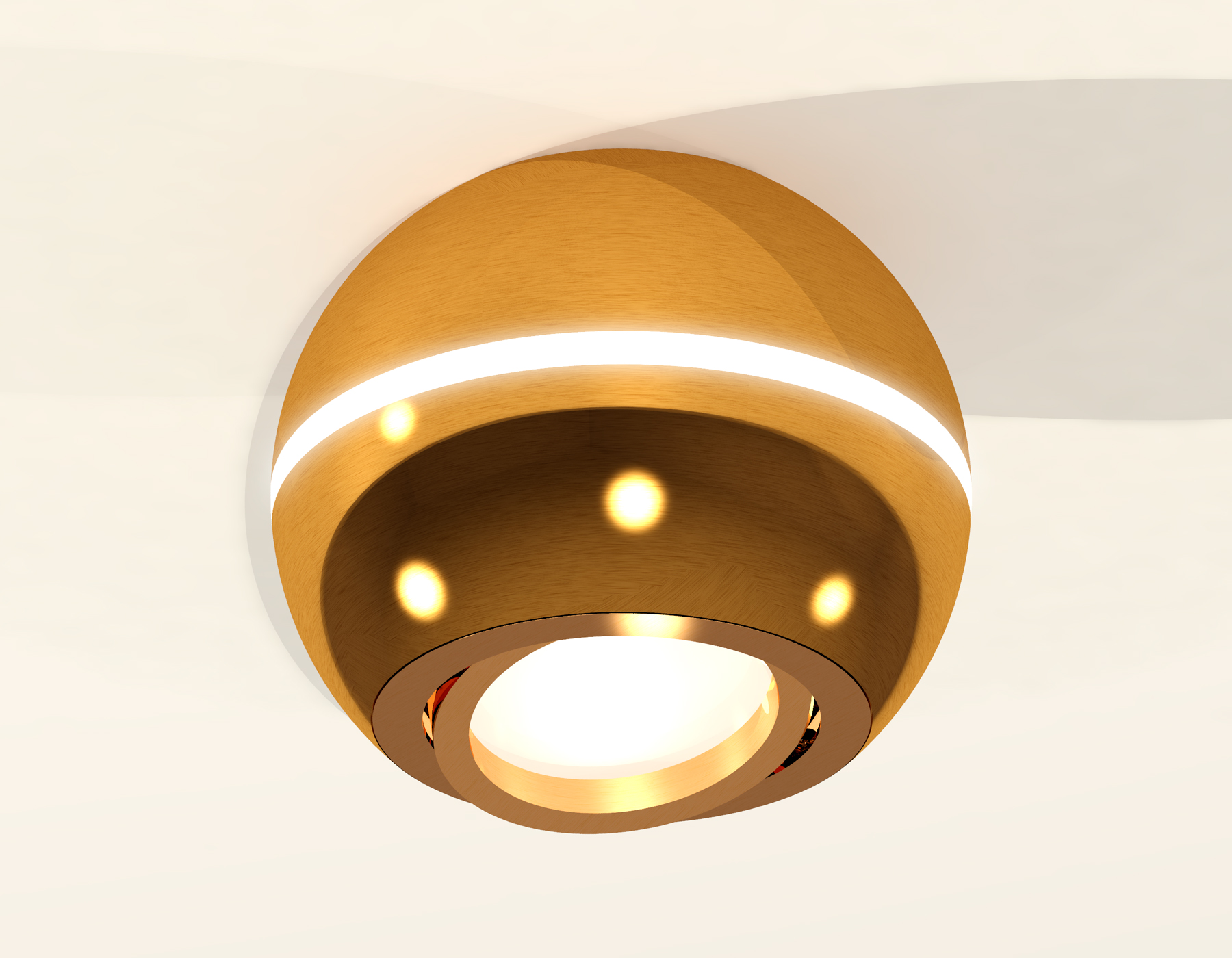 XS1105011 PYG золото желтое полированное MR16 GU5.3 LED 3W 4200K (C1105, N7004)