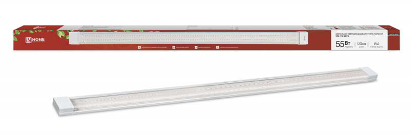 Светильник светодиодный СПБ-110-ФИТО сине-красный спектр 55Вт 1200мм IN HOME