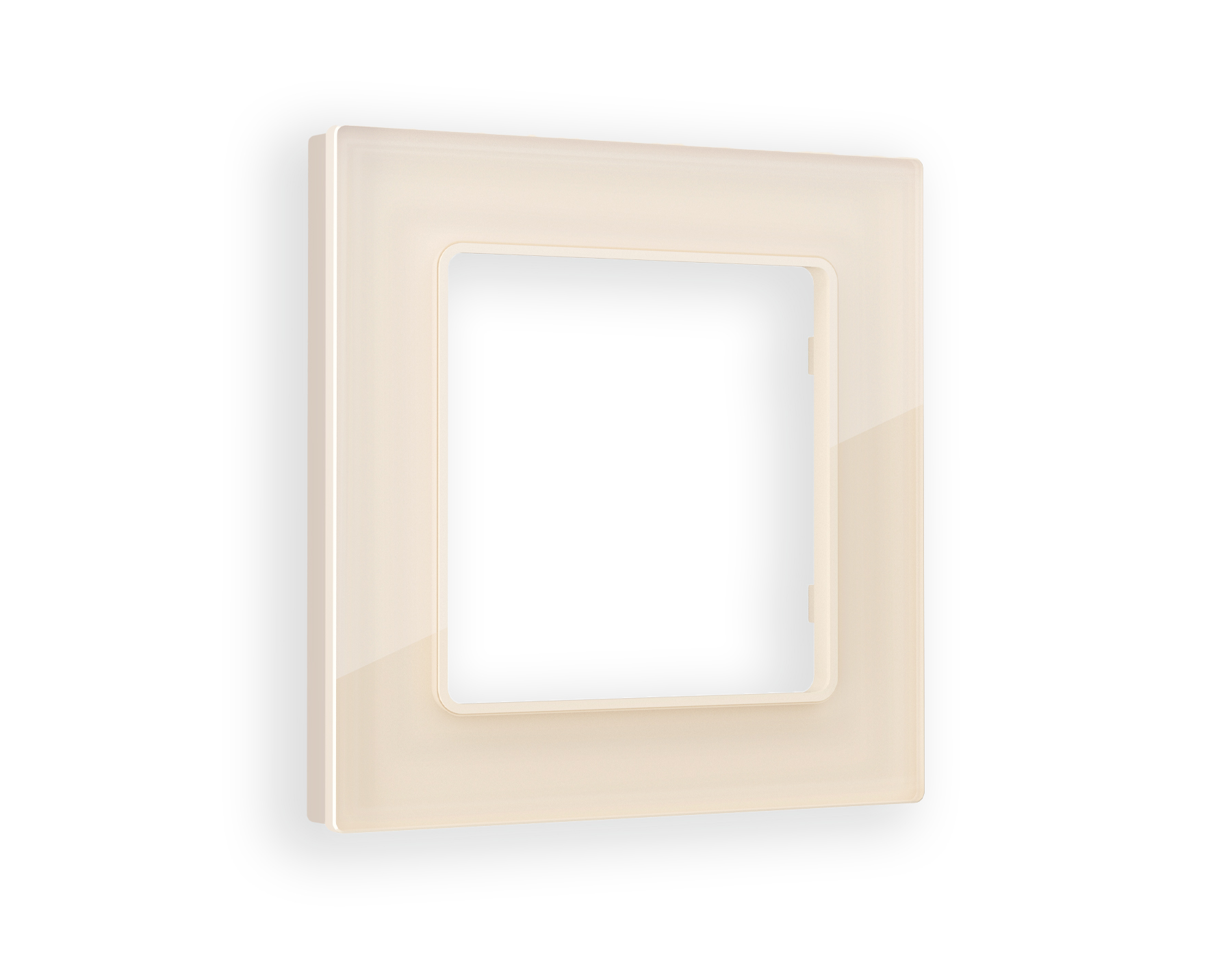 AF380301 Рамка ALFA Platos (Бежевый Стекло закаленное натуральное) 1-ая