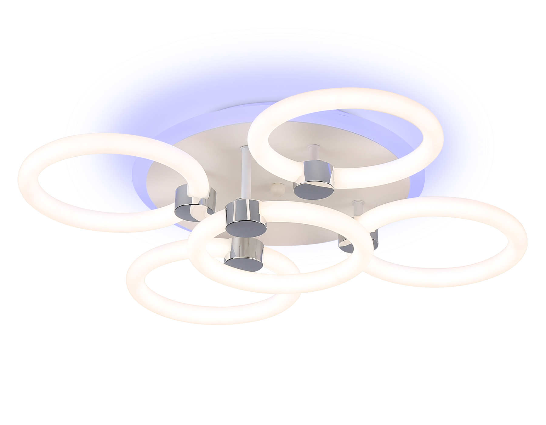 Светильник Ambrella FA3841/4+1 WH белый 70W 3000K-6400K+RGB D538*115 (ПДУ РАДИО 2.4G)