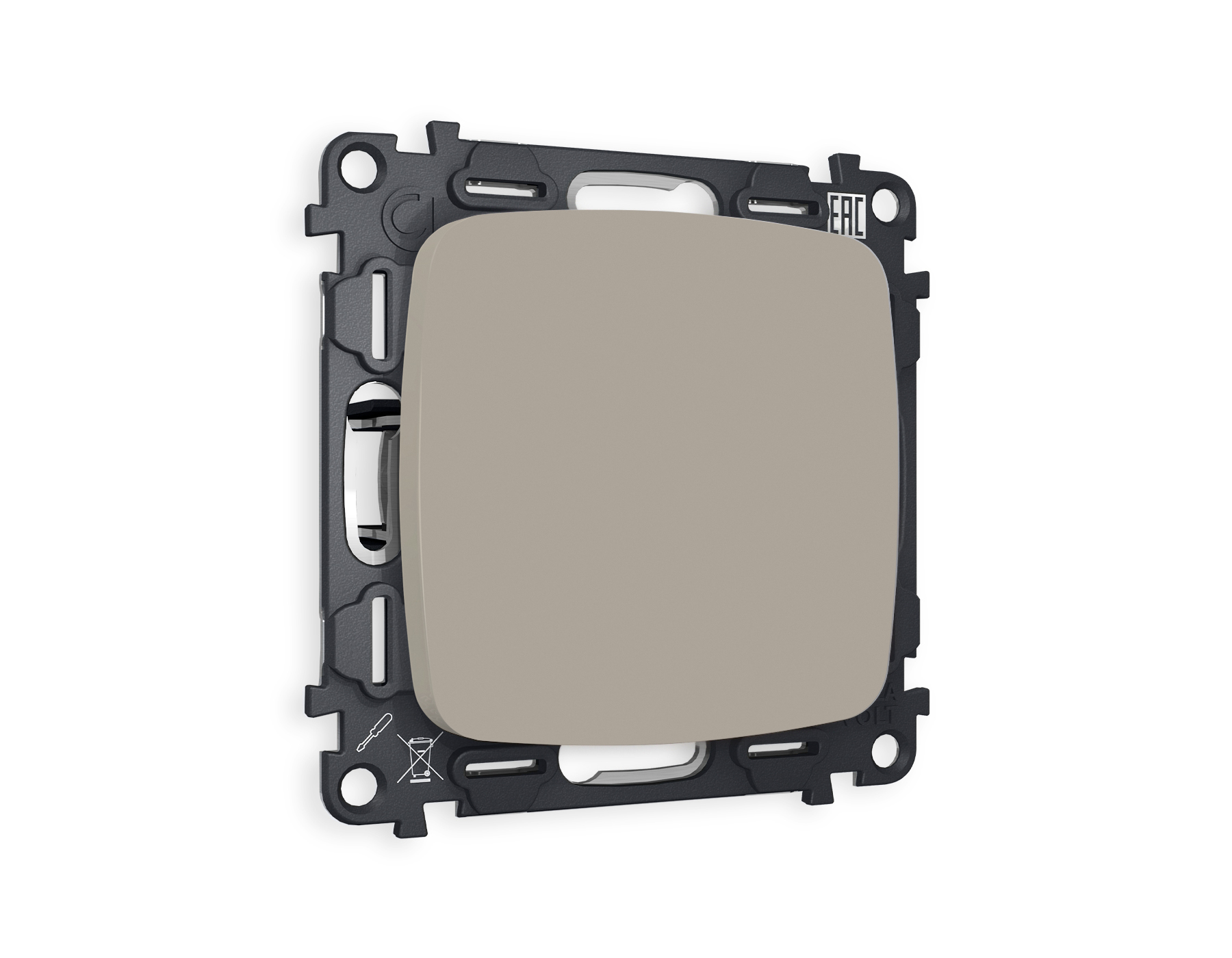 MO376010 Комплект суппорта универсального OMEGA Серо-бежевый матовый QUANT (OP3760, VM240)