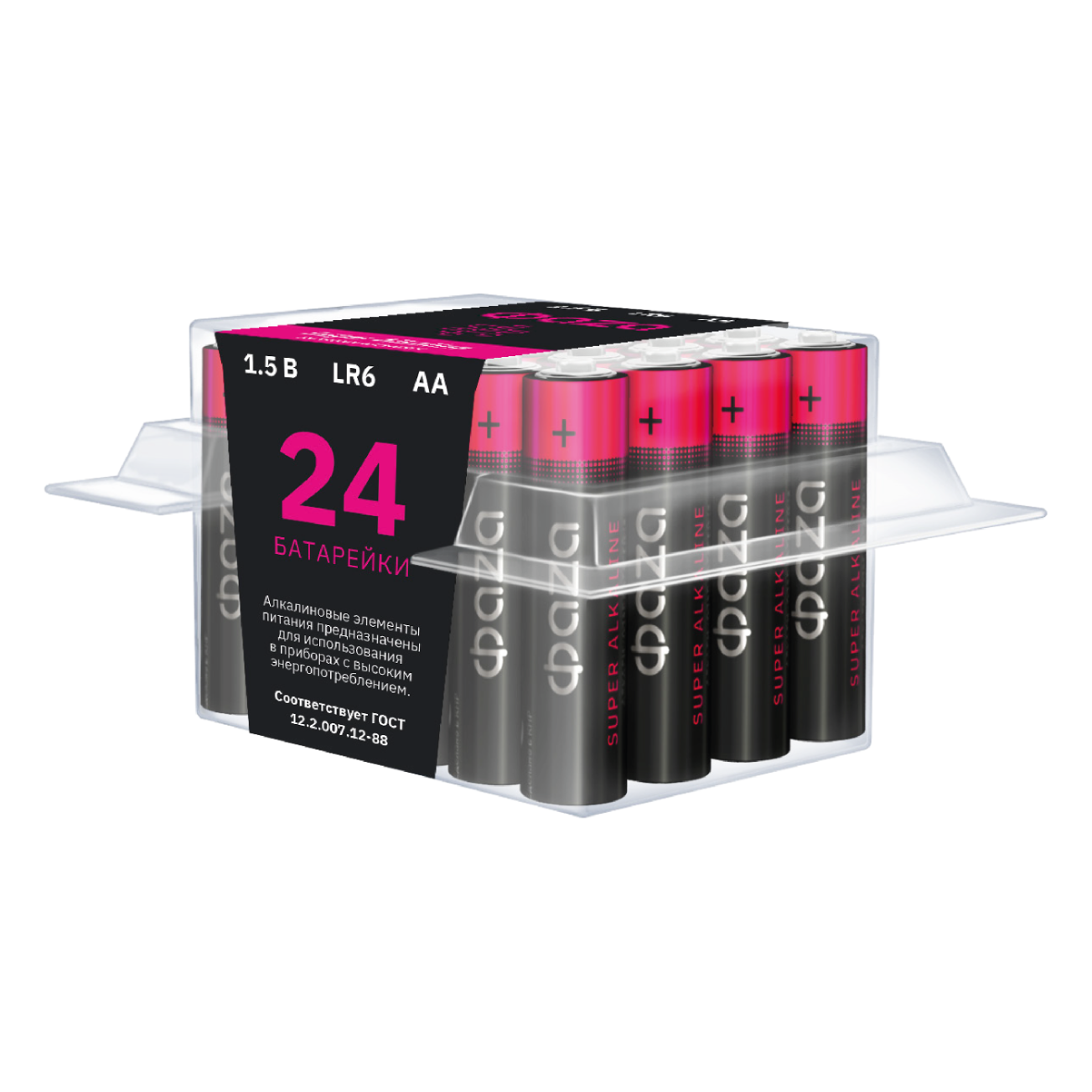 Батарейка ФАZA LR6SA-24PB LR Super Alkaline PB-24 (24/576)