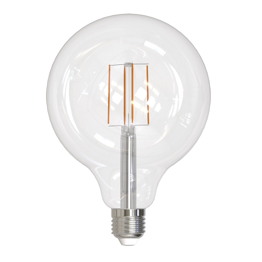 Лампа светодиодная филамент VOLPE LED-G125-8W/4000K/E27/CL/SLF