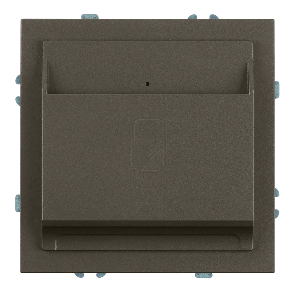 Выключатель карточный (механизм), 250В, 40А, серия Эмили, RSW40-5114-09, антрацит, soft touch