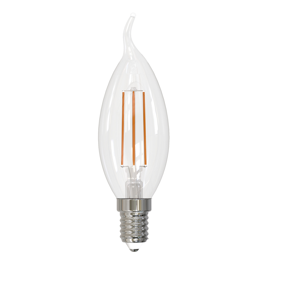 Лампа светодиодная филамент VOLPE LED-CW35-7W/4000K/E14/CL/SLF