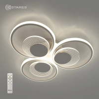 Управляемая светодиодная люстра ADARA six 90W 6R-RC-500x460x70-WHITE/WHITE-220-IP20