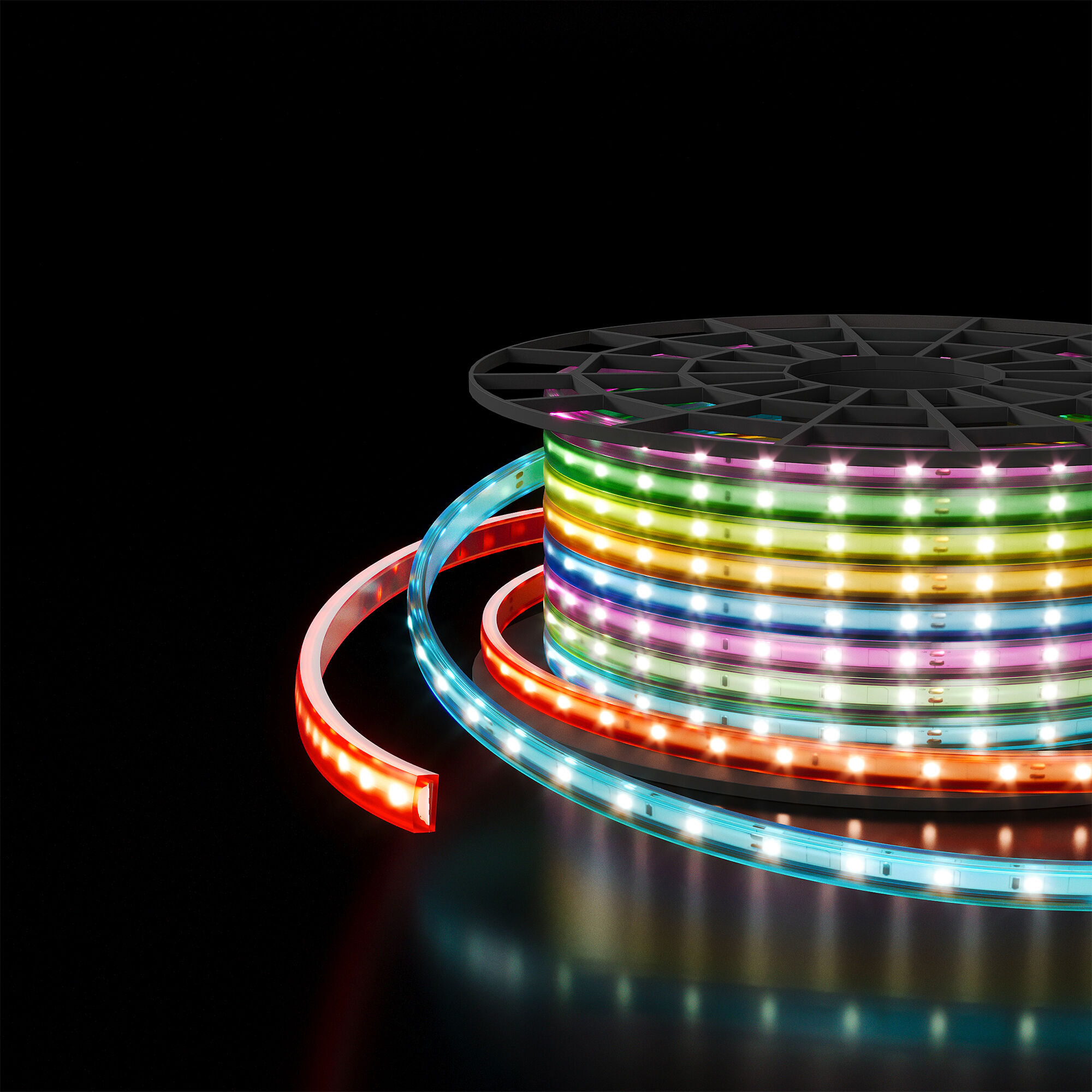 Светодиодная лента Elektrostandard 220V 11W 60Led 5050 IP65 мульти, 50 м