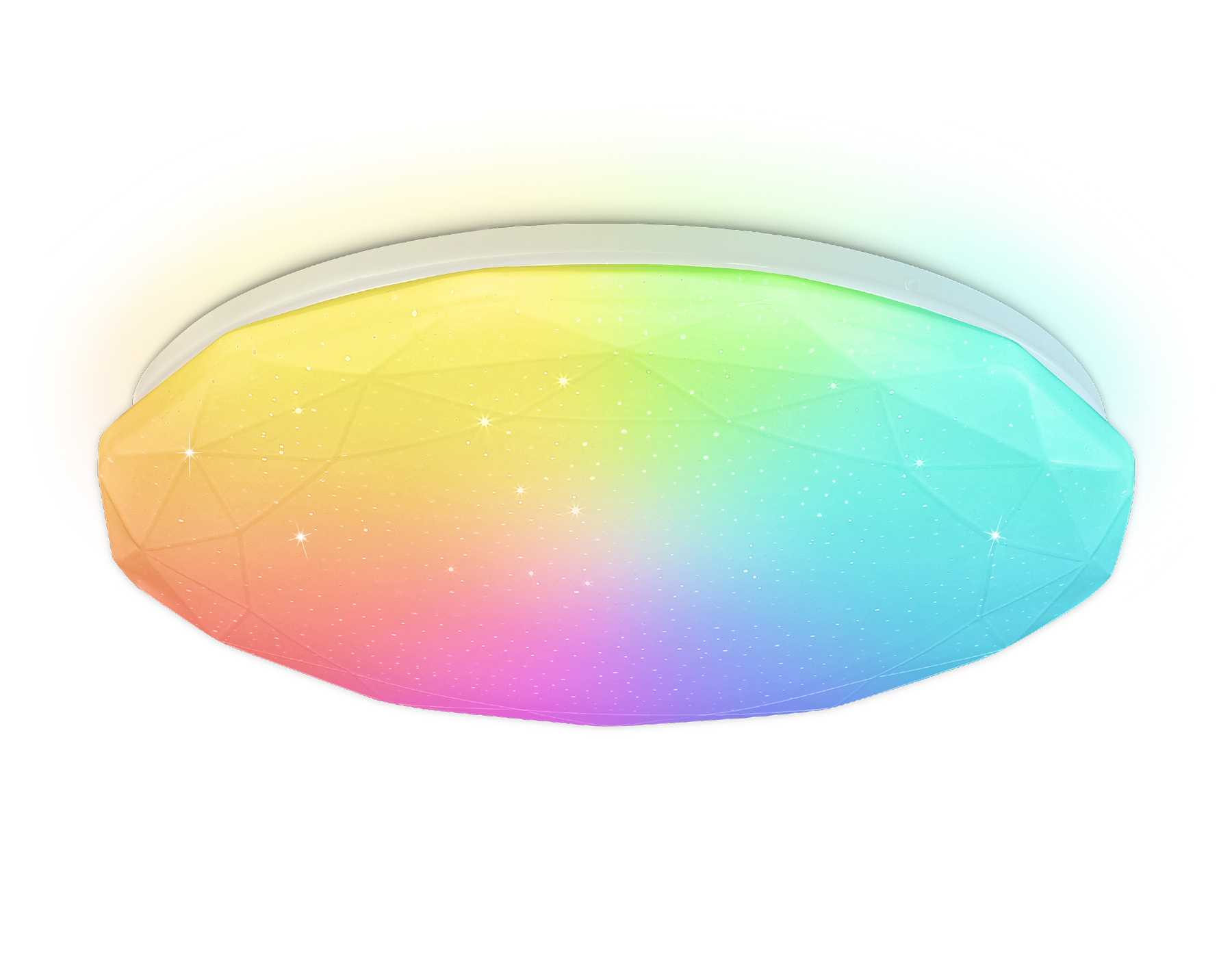 Светильник Ambrella FZ417 WH белый IP20 46W 3000K-6500K+RGB D380*60 (ПДУ ИК)