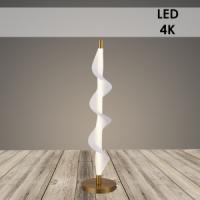 Настольная лампа K38707/1T A BRASS+WT латунь/белый 14W LED 4000K h640, 24