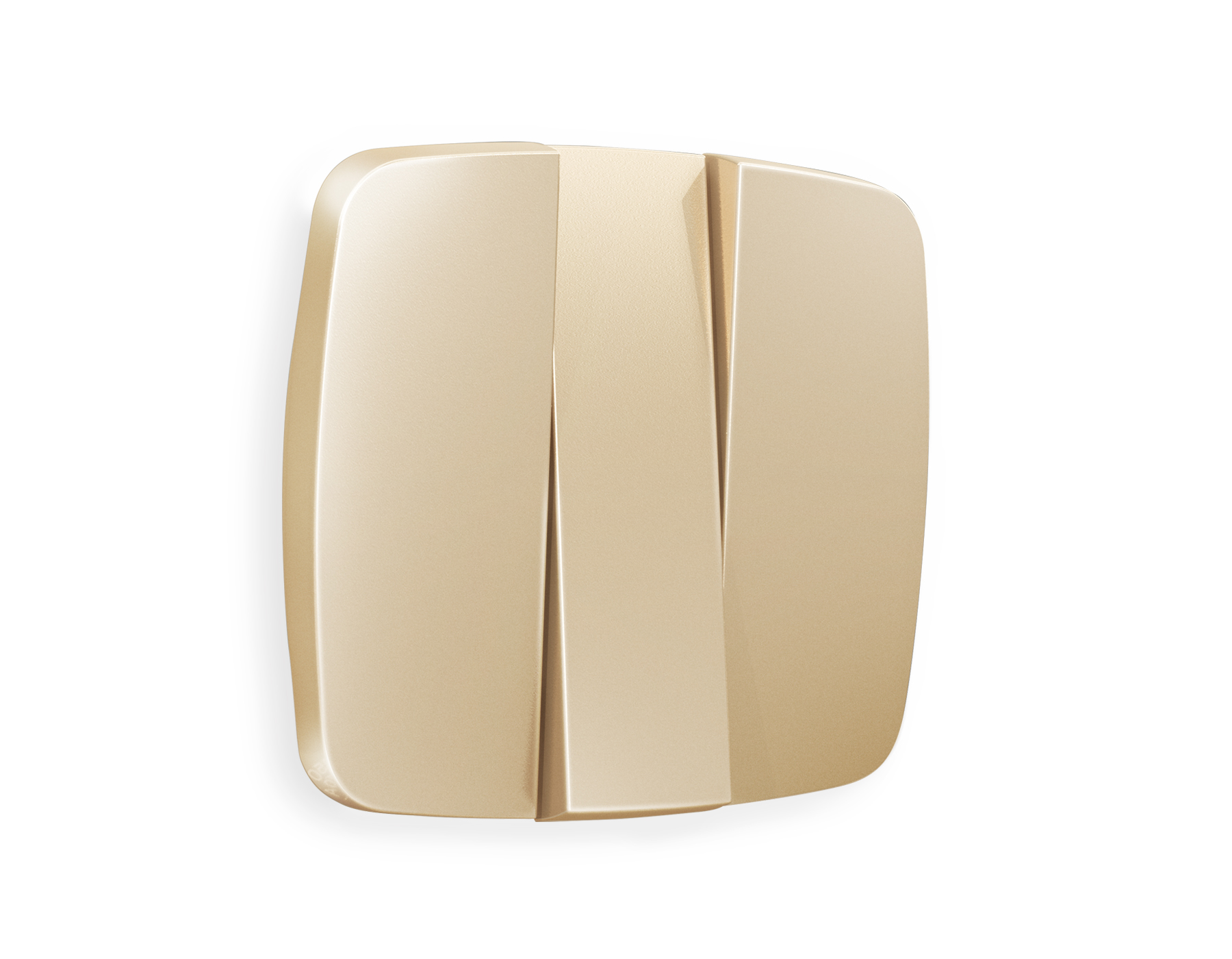 OP6050 Лицевая панель OMEGA (Шампань) для 3-клавишных выключателей QUANT