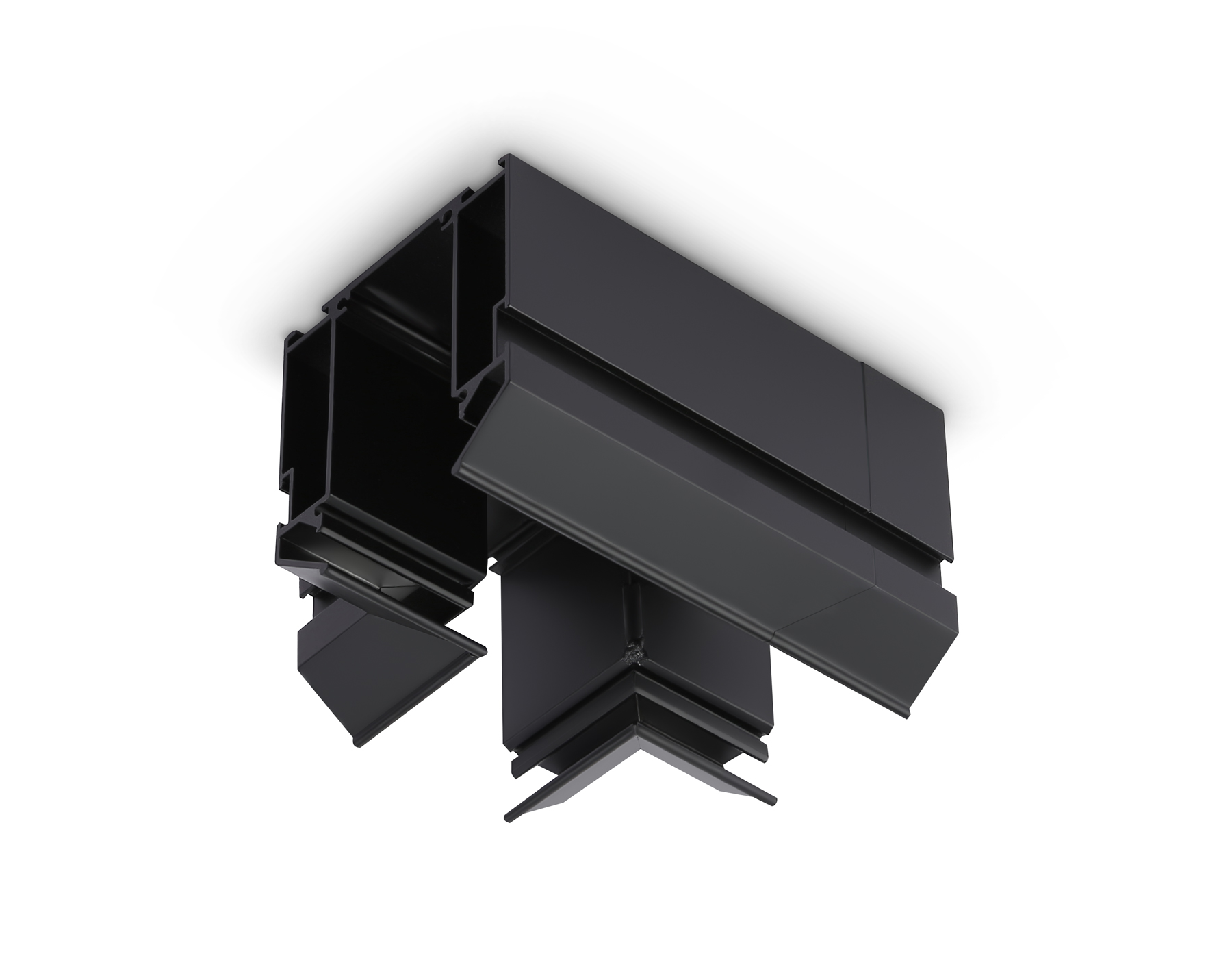 Коннектор Т-образный для корпуса в натяжной потолок Magnetic 220V GL1044 BK черный 140*100*61