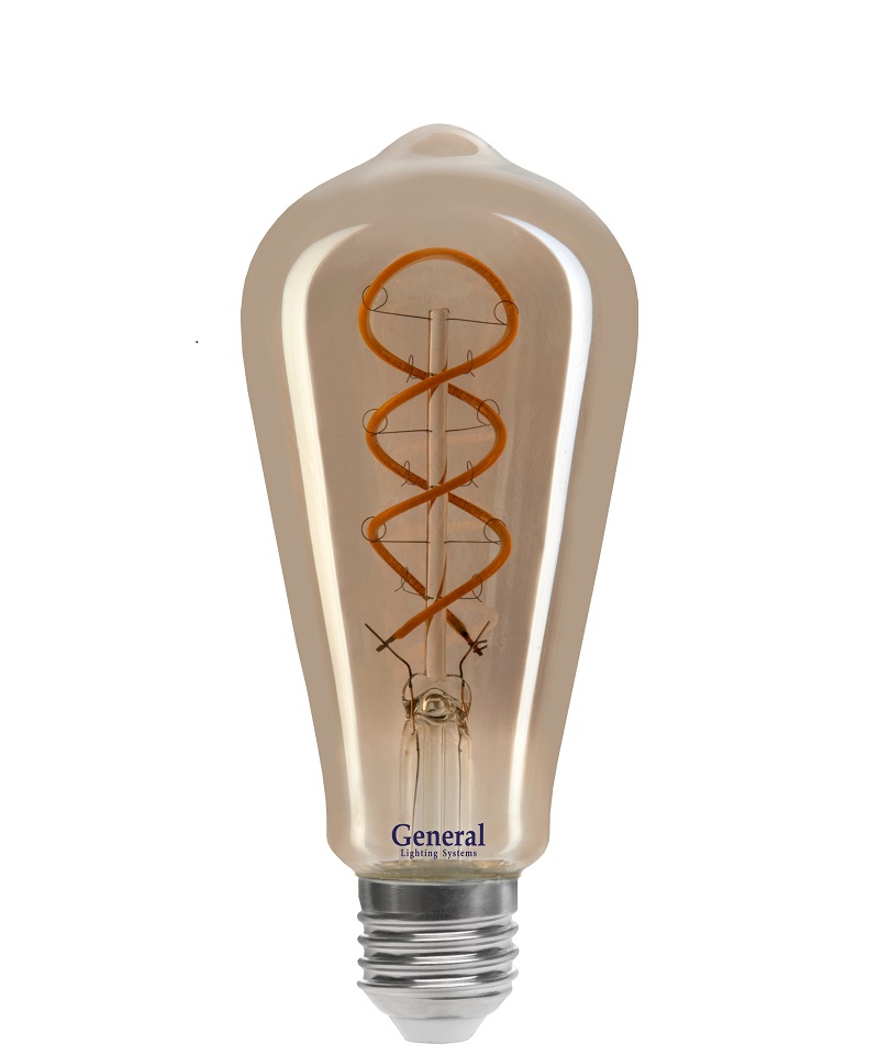 Лампа GLDEN-ST64DSS-6-230-E27-1800 дымчато-серый 1/5/20
