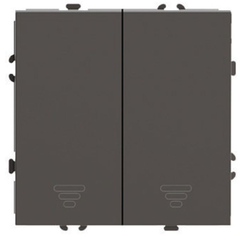 Выключатель 2-кл.самовозвр. (механизм), 250В, 10А, серия Эмили, RSW10-5113-09, антрацит, soft touch