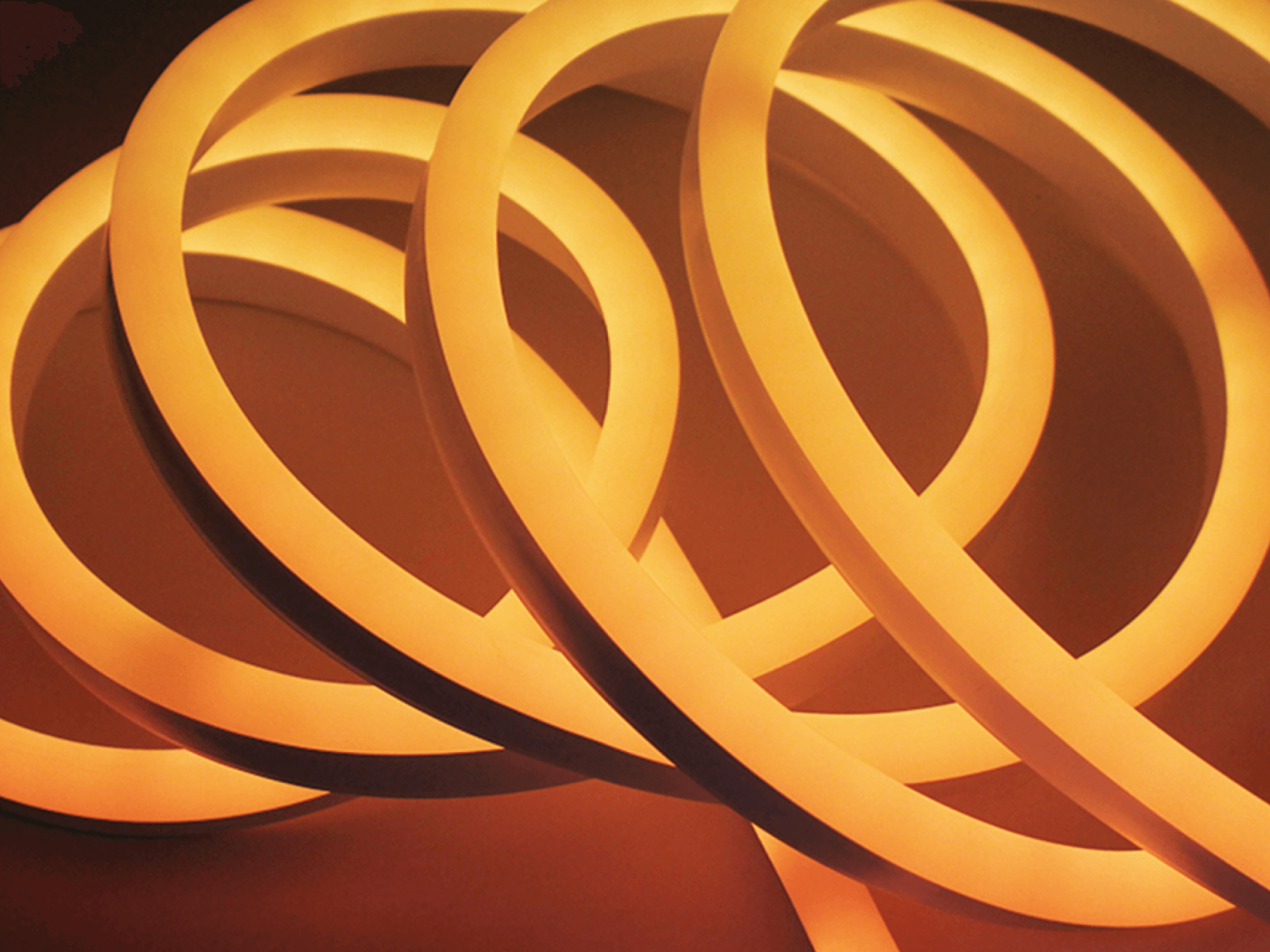 Неоновая лента светодиодная SMD 220В 2835, 120 LED/м, 6 Вт/м, 220В , IP65, Цвет: Оранжевый