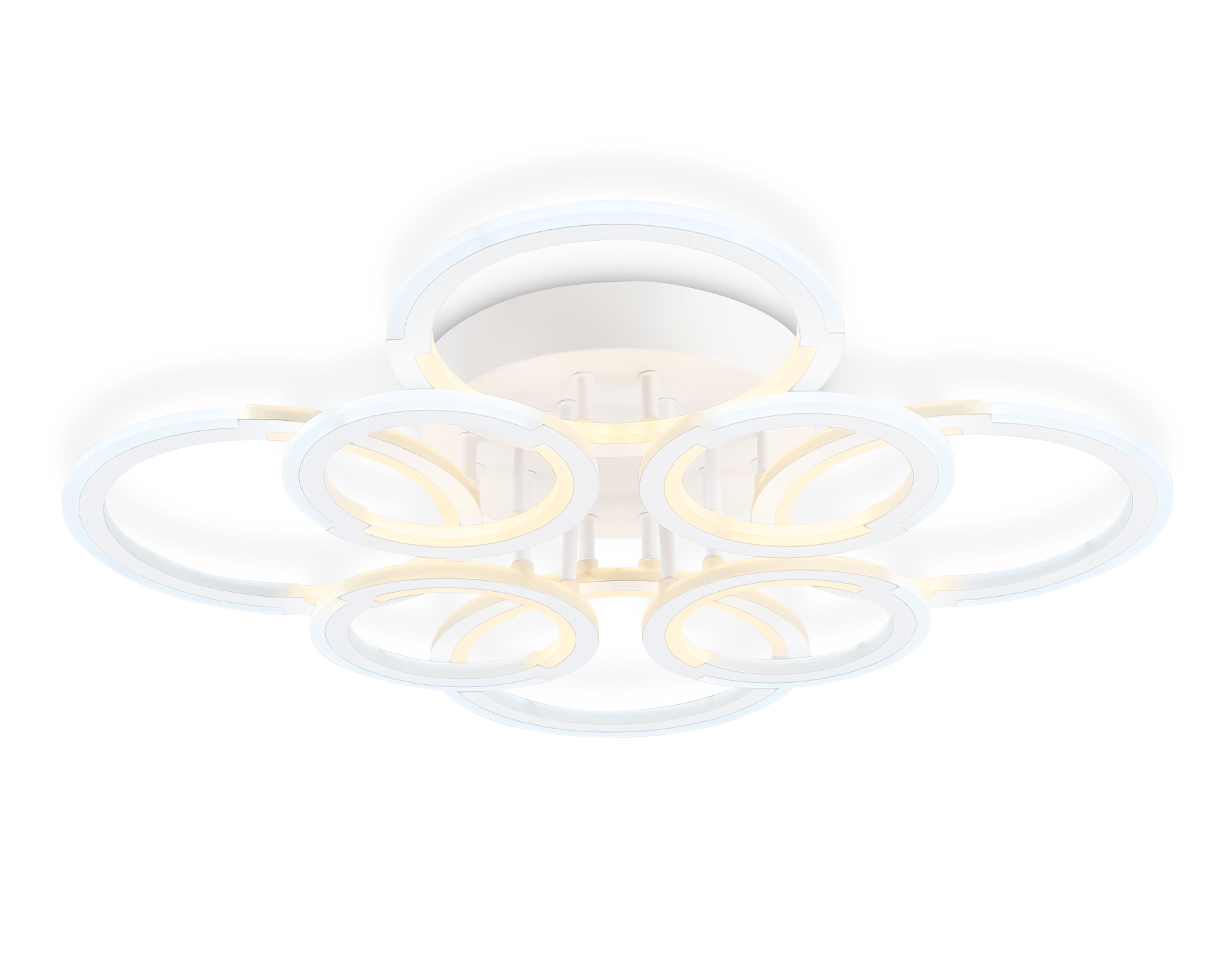 Светильник светодиодный потолочный AMBRELLA FA8945/4+4 WH белый 106W 3000-6000K D670*120 (ПДУ ИК) 