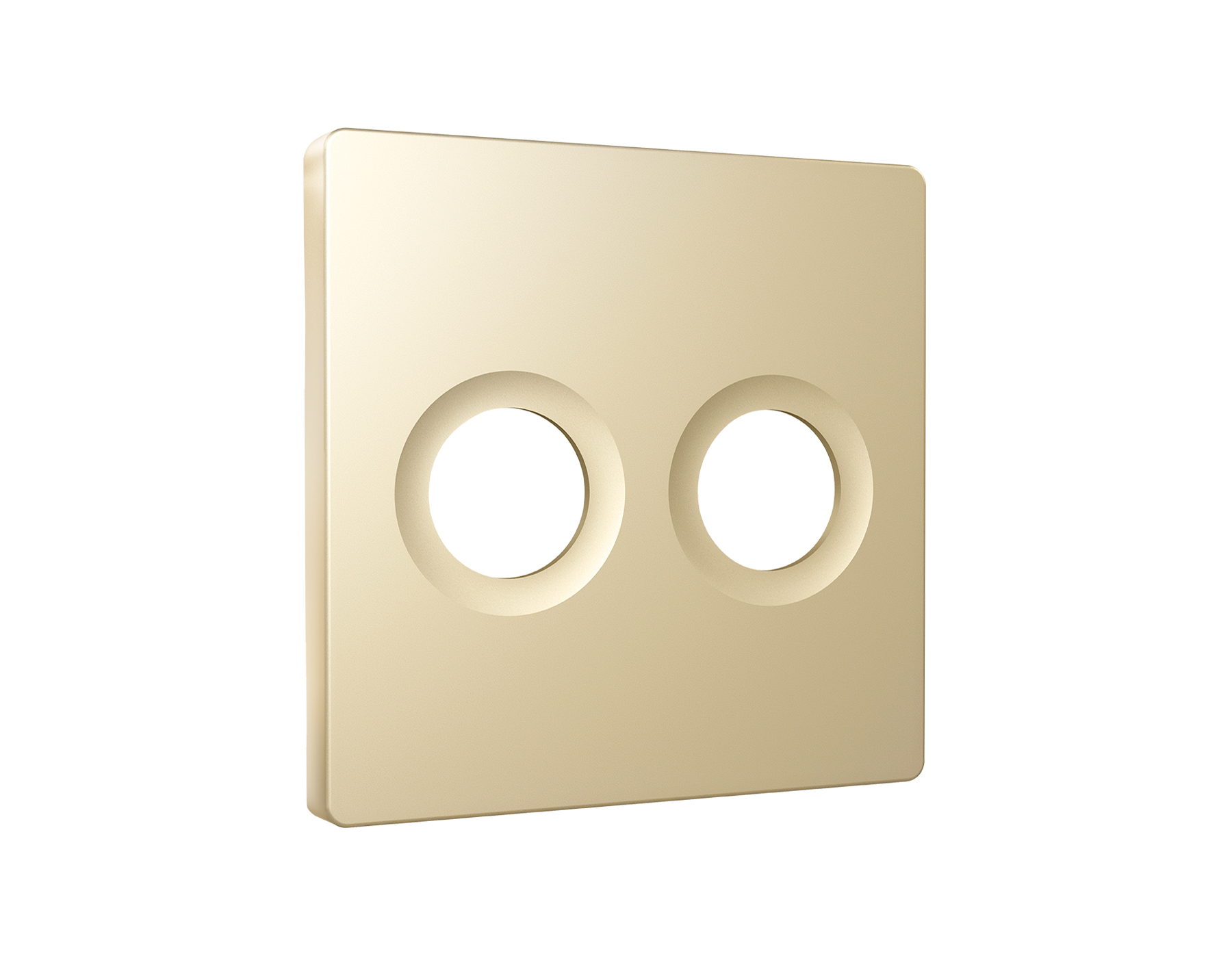 AP6133 Лицевая панель ALFA (Шампань) для TV двойной розетки QUANT