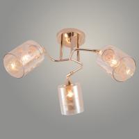 Люстра XA1631A/3 FGL золото 3х60W E27 d500 h250, HN25