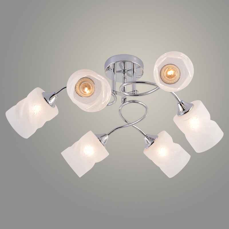 Люстра XA1619/6 CR хром 6х60W E27 d710 h270, HN25