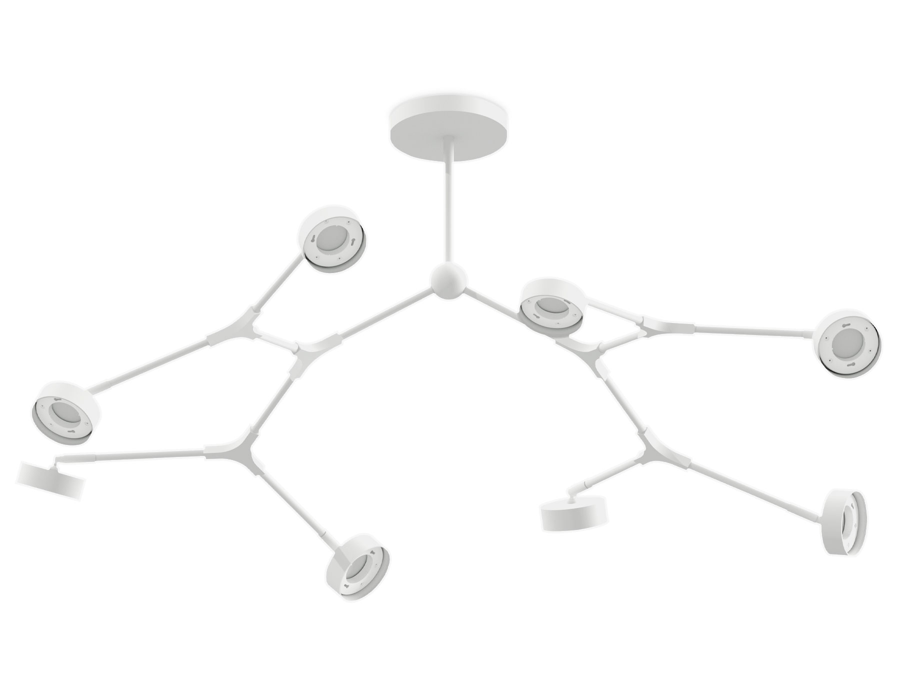 Корпус светильника подвесной поворотный D85 C9059/8 SWH белый песок 1100**175mm GX53/8