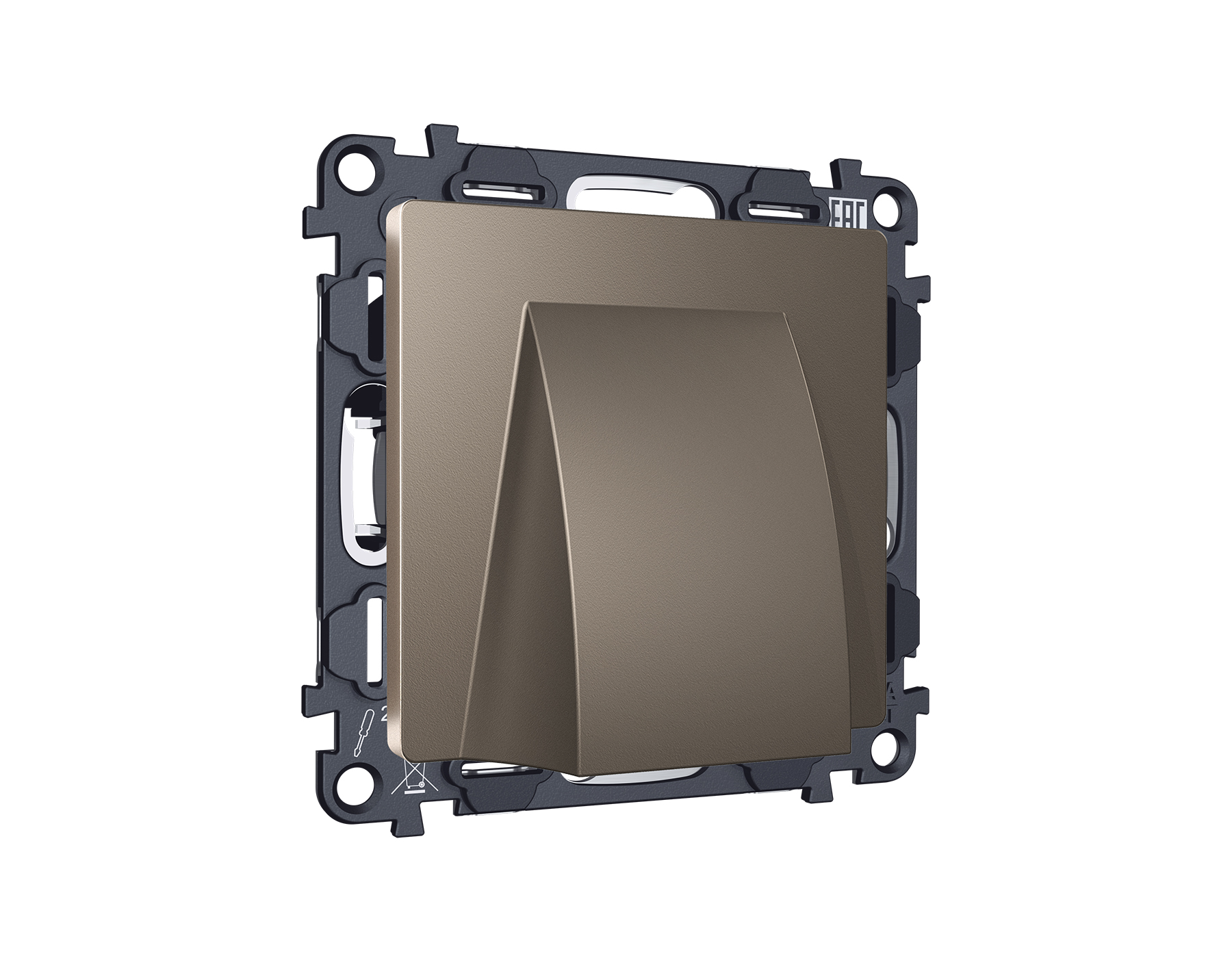 MA645810 Комплект вывода кабеля с фиксатором ALFA Темная бронза матовый QUANT (AP6458, VM238)