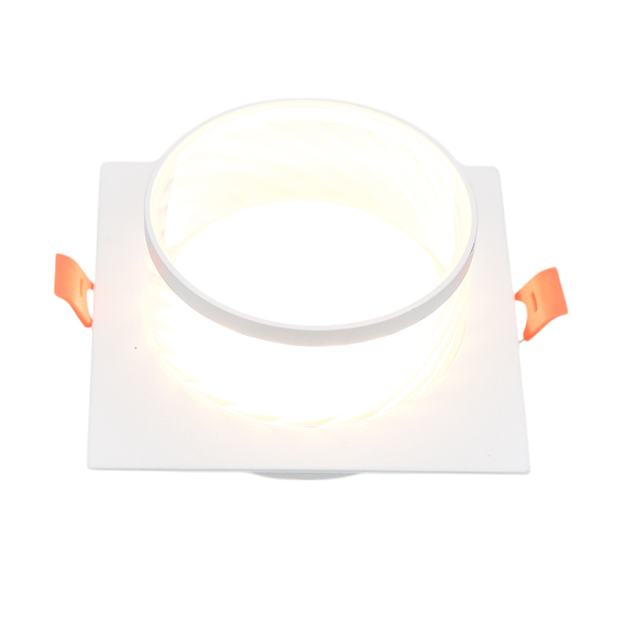 Встраиваемый светильник General GCL-GX53-H38 Элегия Квадратный Белый