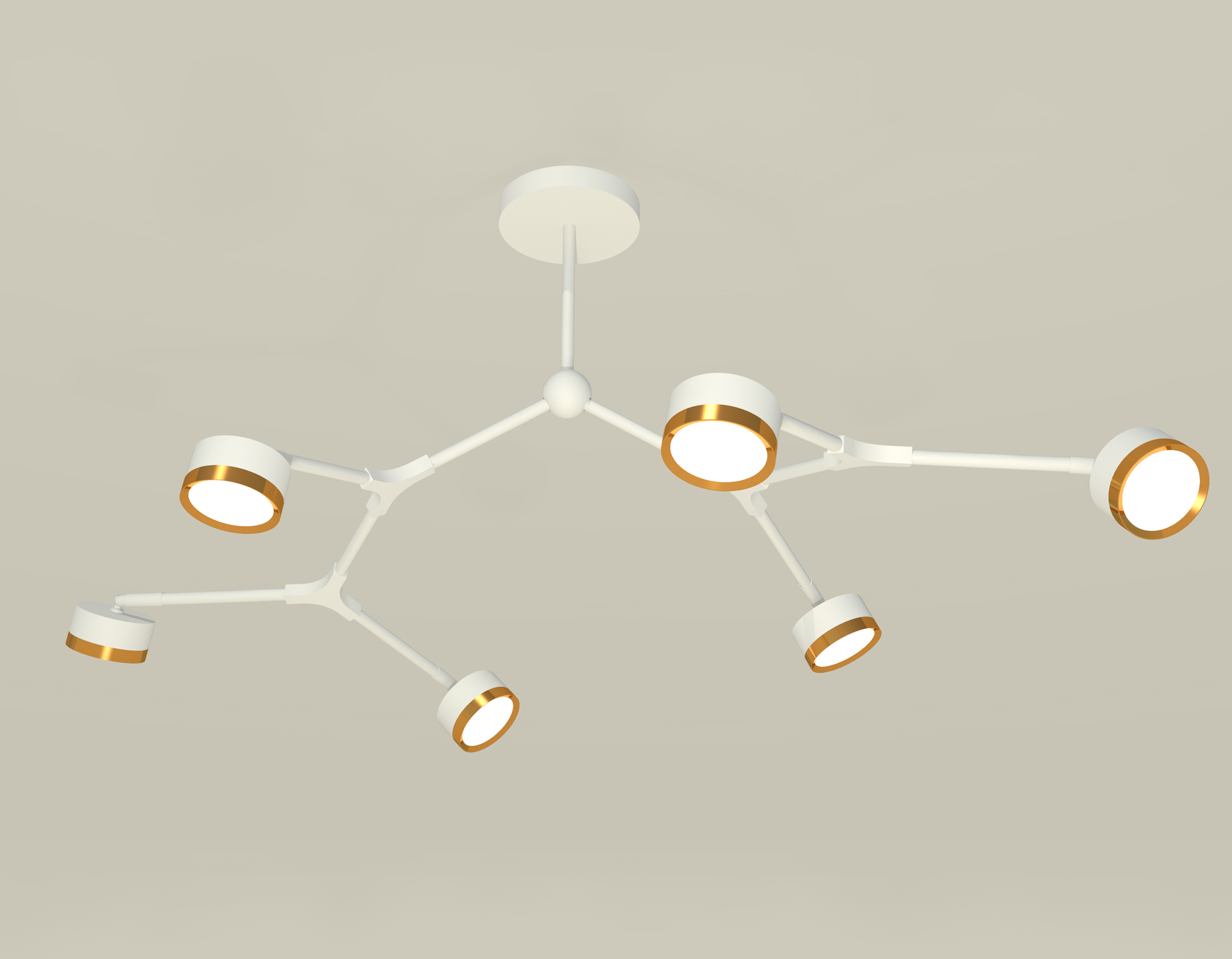 XB9055152/6 SWH/PYG белый песок/золото желтое полированное GX53 (C9055, N8124)