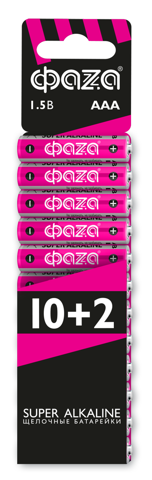 Батарейка ФАZA LR03SA-SB12 Super Alkaline SBL-(10+2) (12/240)