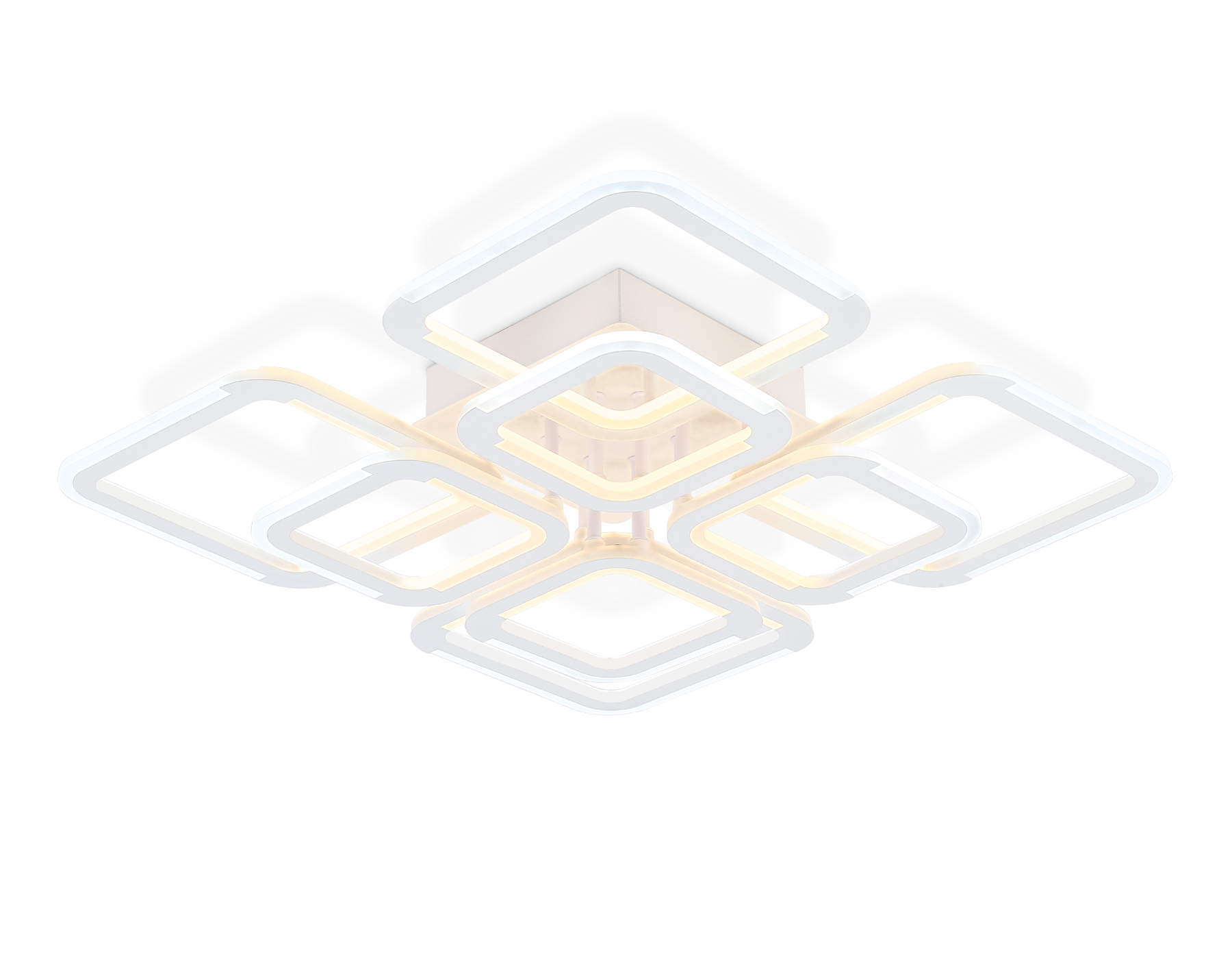 Светильник Ambrella FA8950/4+4 WH белый 101W 3000-6000K 540*540*120 (ПДУ ИК)