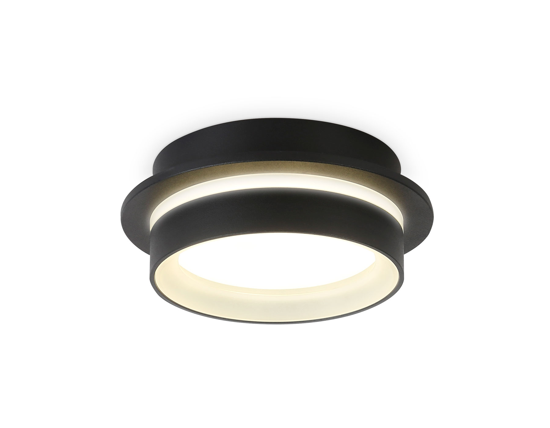 Светильник накладной AMBRELLA TN5385 SBK/FR черный песок/белый матовый GX53 IP44 D105*40 