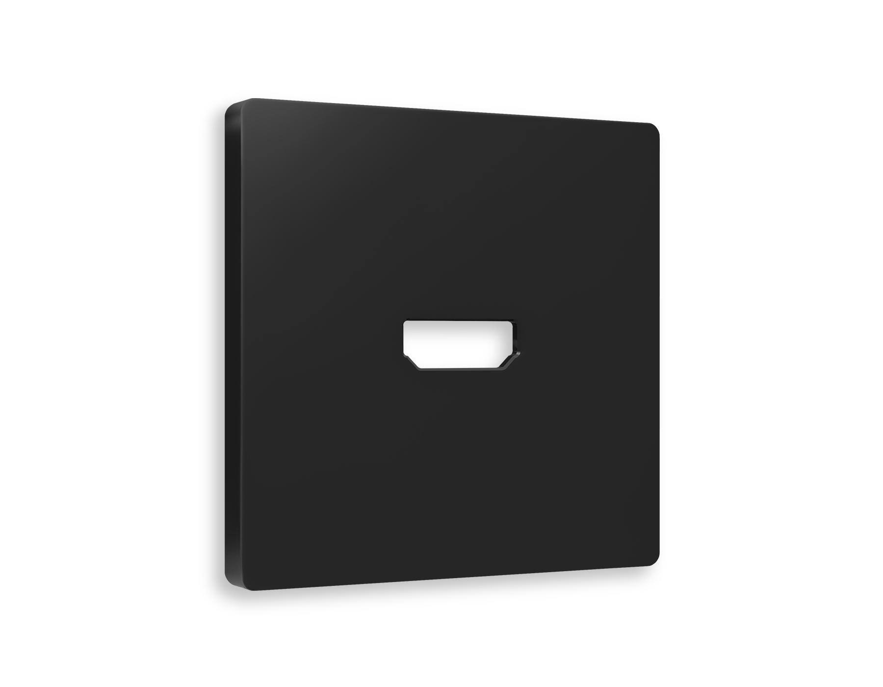 AP8140 Лицевая панель ALFA (Черный матовый) для HDMI розетки QUANT